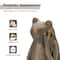 Glitzhome® 12" Resin Bronze Sitting Frog Statue